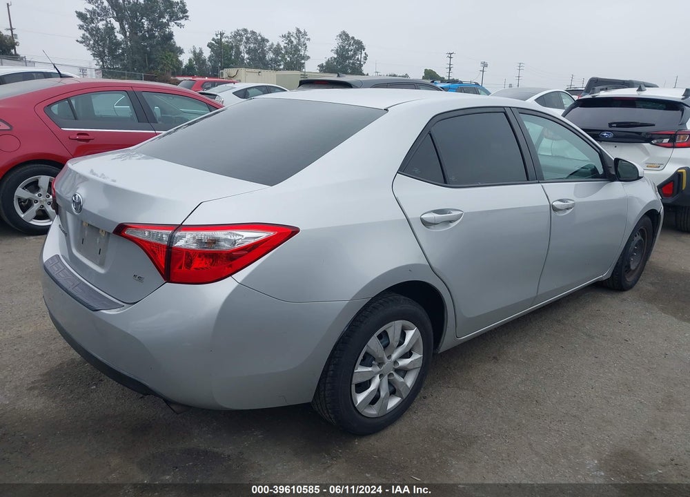 2015 TOYOTA COROLLA LE VIN: 5YFBURHE2FP325538