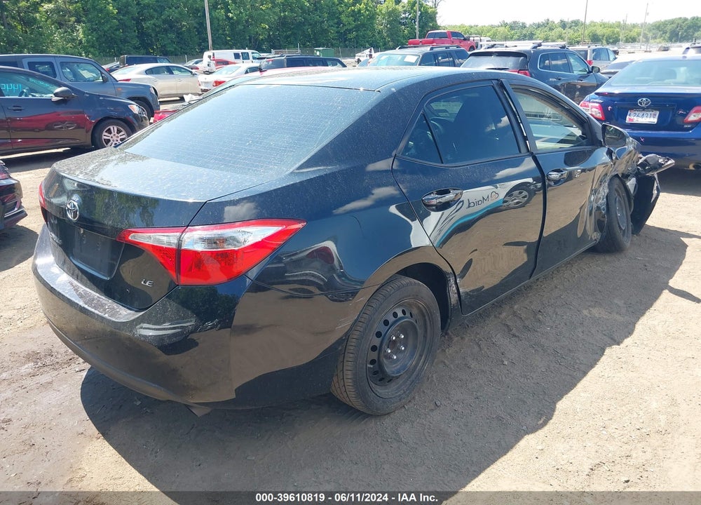 2016 TOYOTA COROLLA LE VIN: 2T1BURHEXGC719161