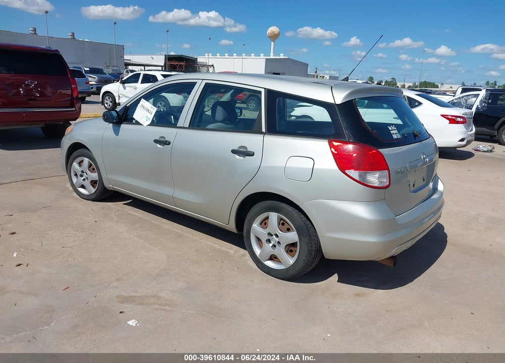 2003 TOYOTA MATRIX STANDARD VIN: 2T1KR32E63C051831