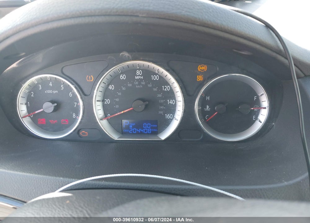 2009 HYUNDAI SONATA GLS V6 VIN: 5NPET46FX9H435687
