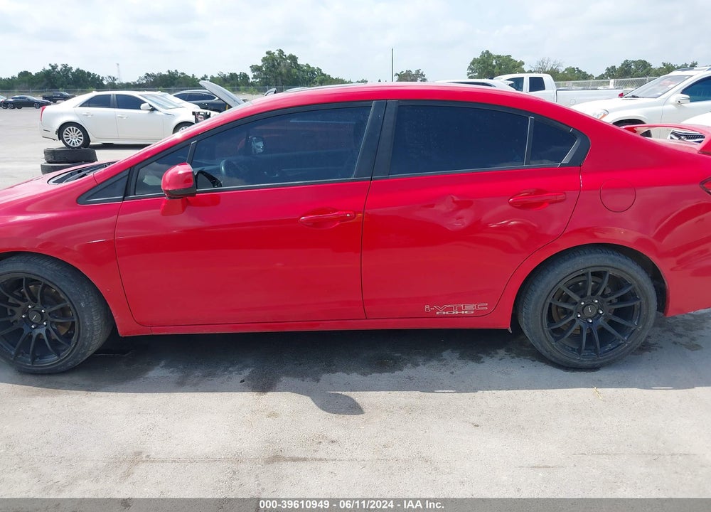 2013 HONDA CIVIC SI VIN: 2HGFB6E52DH708118