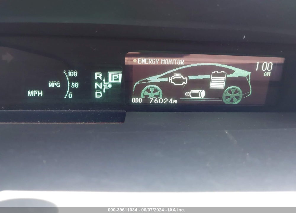 2011 TOYOTA PRIUS THREE VIN: JTDKN3DU6B0300329