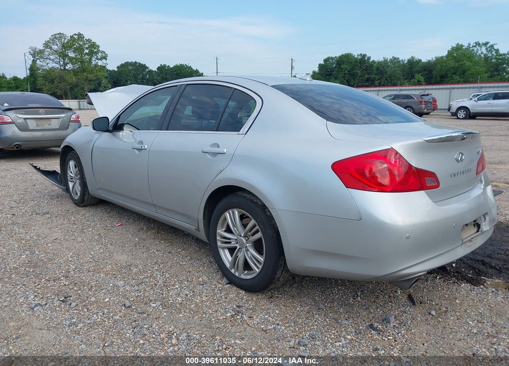 2013 INFINITI G37X VIN: JN1CV6AR8DM765215