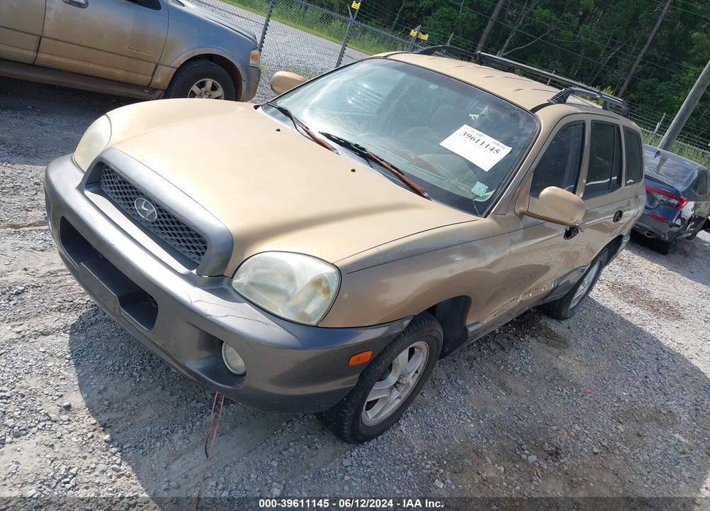 2004 HYUNDAI SANTA FE GLS VIN: KM8SC13D64U764188