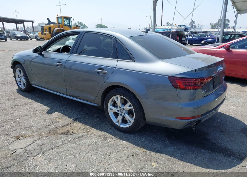 2018 AUDI A4 2.0T TECH ULTRA PREMIUM/2.0T ULTRA PREMIUM VIN: WAUKMAF44JA174448