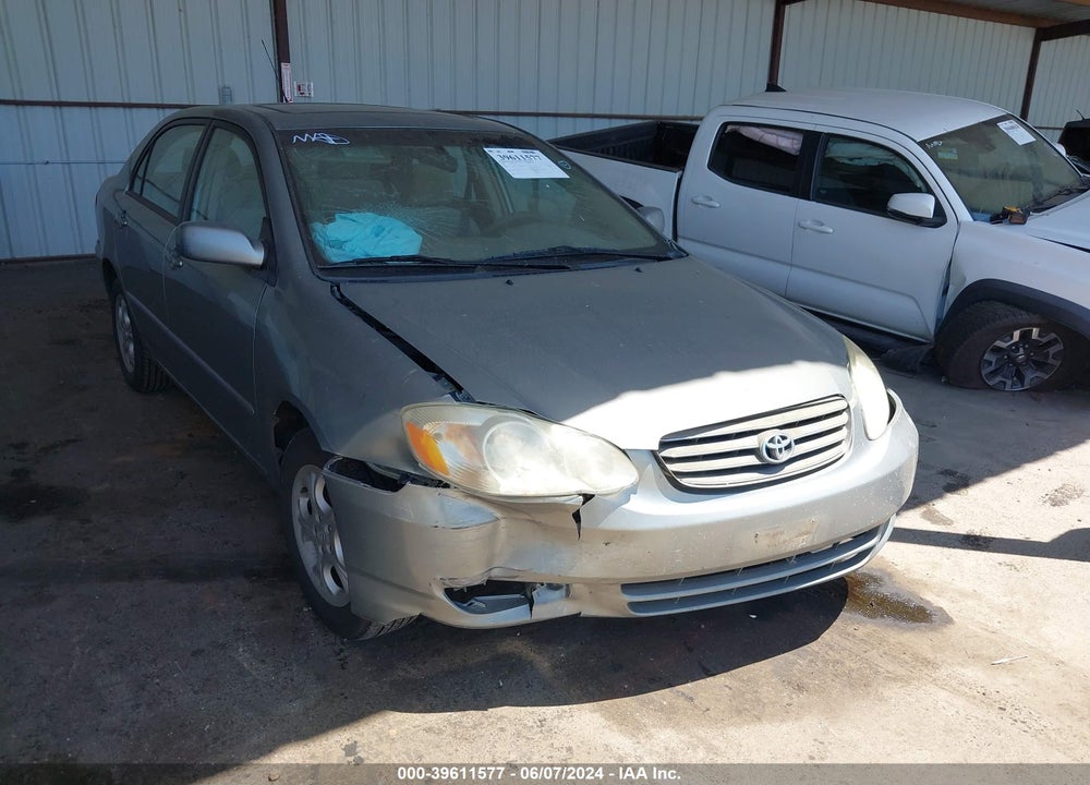 2003 TOYOTA COROLLA LE VIN: 2T1BR32E33C116005