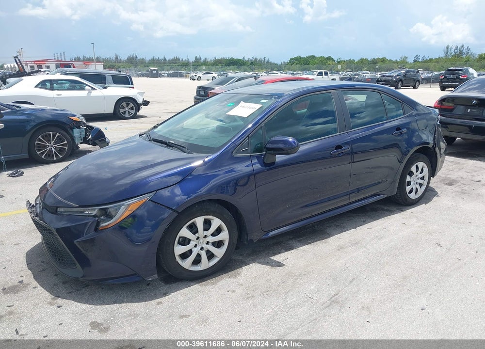 2020 TOYOTA COROLLA LE VIN: 5YFEPRAE3LP105948