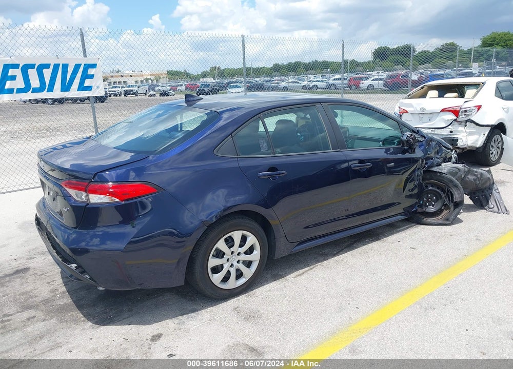 2020 TOYOTA COROLLA LE VIN: 5YFEPRAE3LP105948
