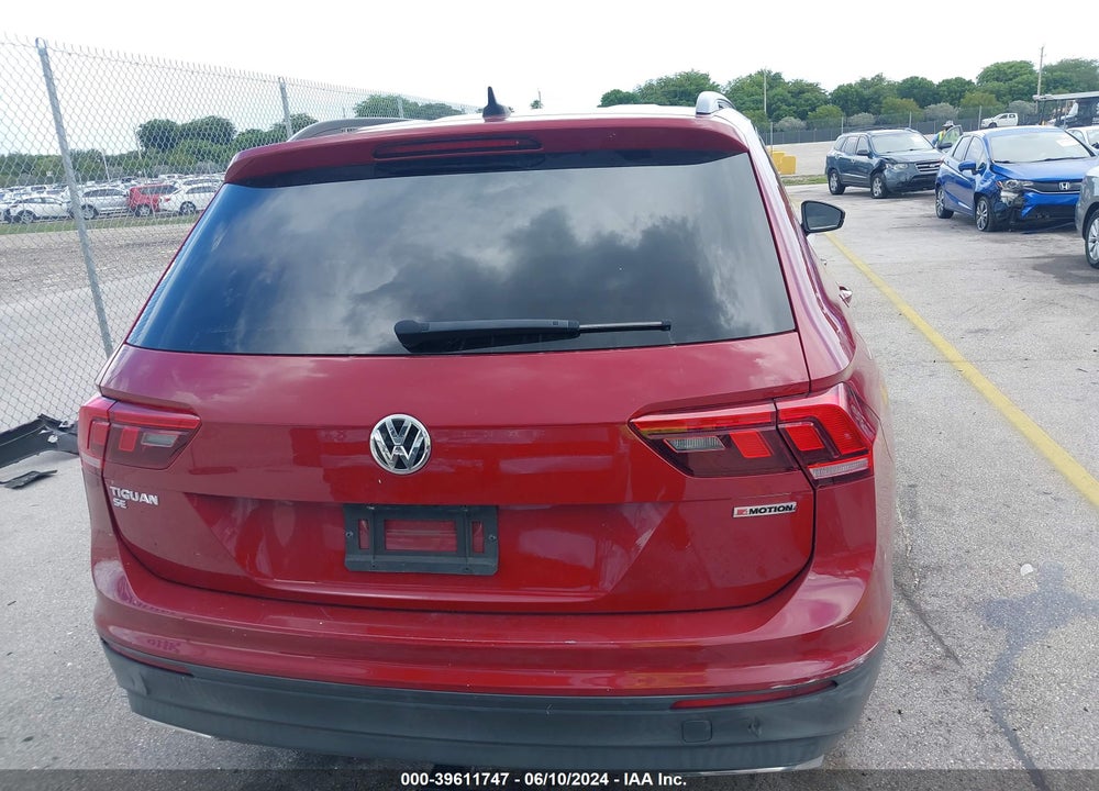 2019 VOLKSWAGEN TIGUAN 2.0T SE/2.0T SEL/2.0T SEL R-LINE/2.0T SEL R-LINE BLACK VIN: 3VV2B7AX5KM189351