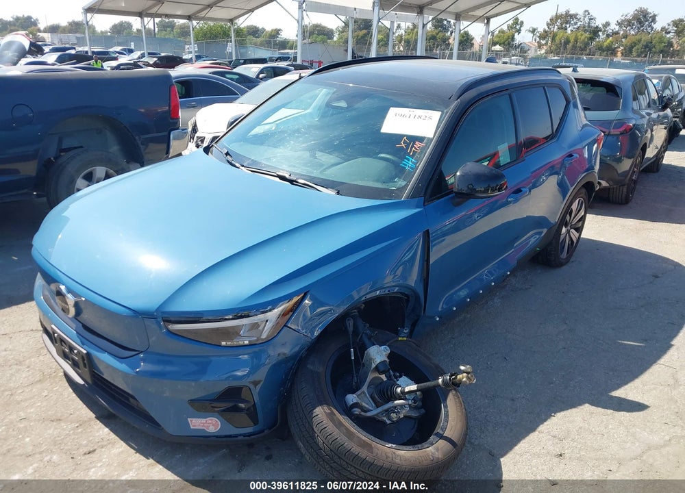 2023 VOLVO XC40 RECHARGE PURE ELECTRIC TWIN PLUS VIN: YV4ED3UL7P2029460