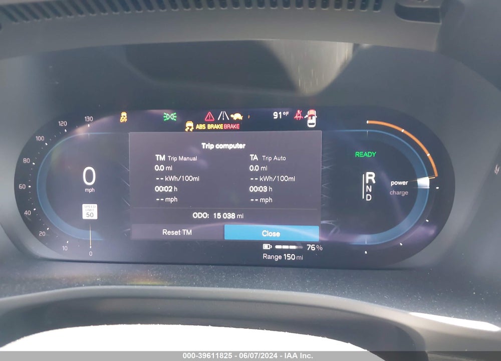 2023 VOLVO XC40 RECHARGE PURE ELECTRIC TWIN PLUS VIN: YV4ED3UL7P2029460
