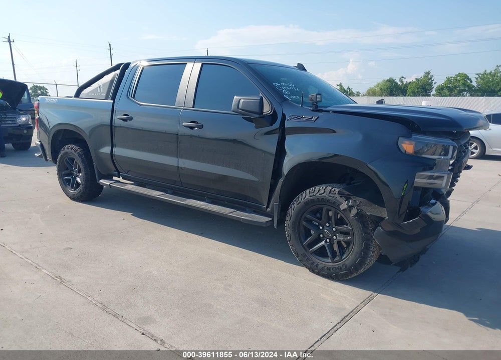 2021 CHEVROLET SILVERADO 1500 4WD SHORT BED CUSTOM TRAIL BOSS VIN: 3GCPYCEF1MG227091