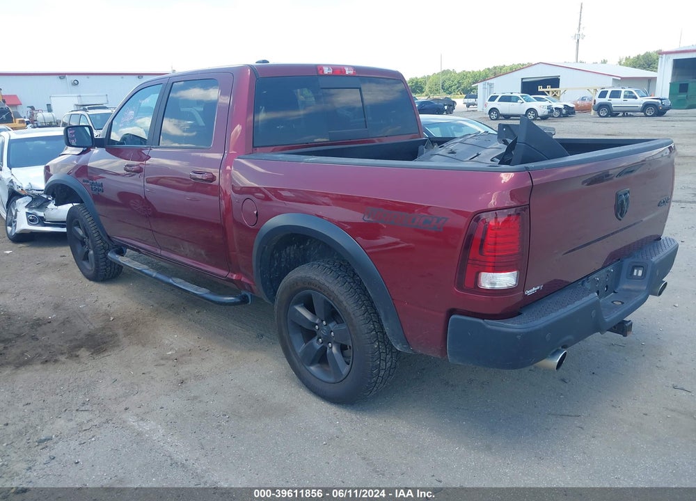 2019 RAM 1500 CLASSIC WARLOCK 4X4 5'7 BOX VIN: 1C6RR7LT6KS699063