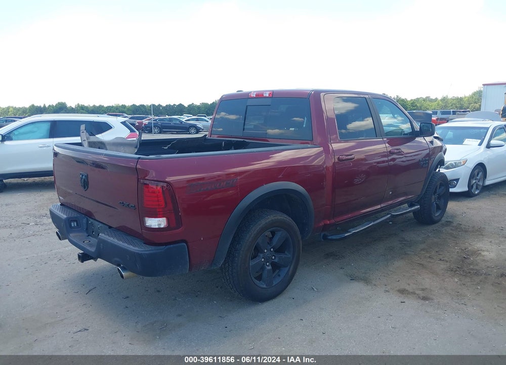 2019 RAM 1500 CLASSIC WARLOCK 4X4 5'7 BOX VIN: 1C6RR7LT6KS699063
