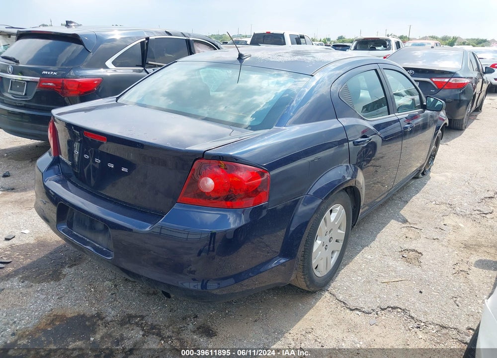2013 DODGE AVENGER SE VIN: 1C3CDZAB8DN630383