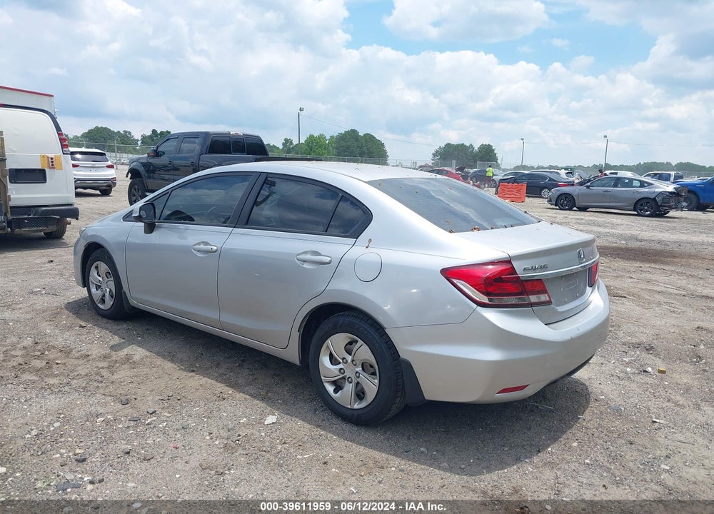 2013 HONDA CIVIC LX VIN: 19XFB2F57DE009066