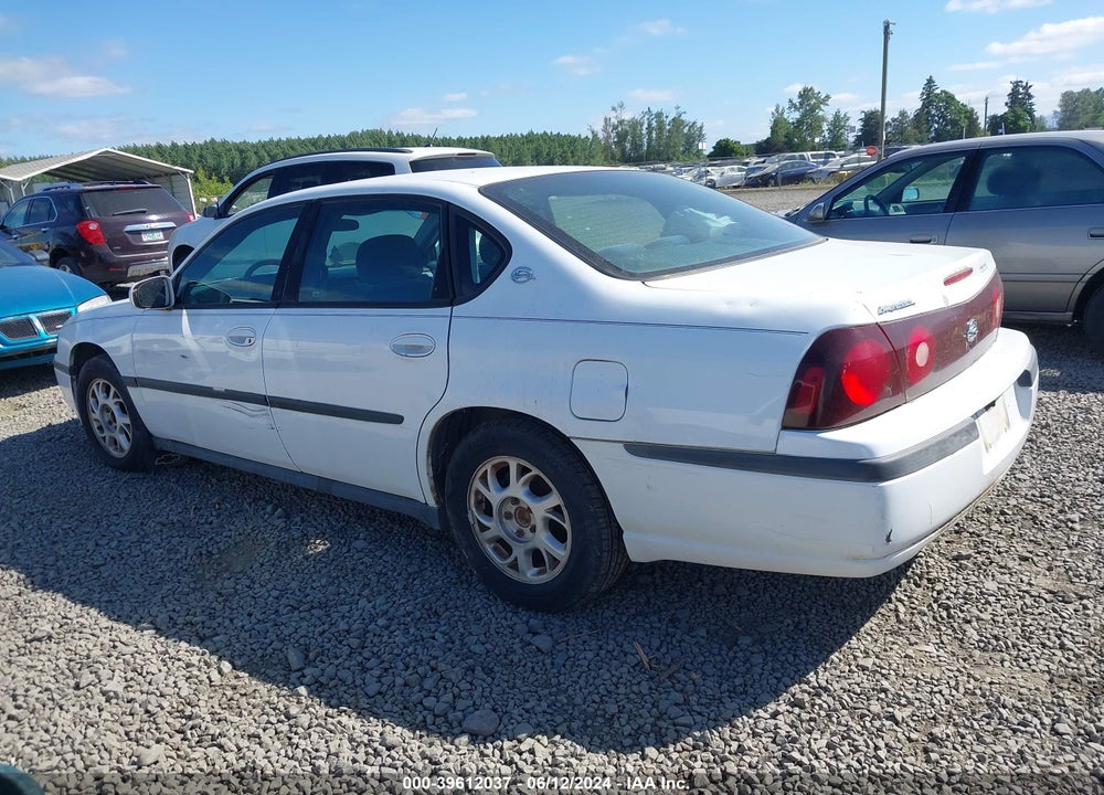 2000 CHEVROLET IMPALA VIN: 2G1WF55E1Y9346188