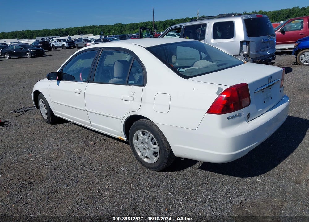 2002 HONDA CIVIC LX VIN: 2HGES16572H544813