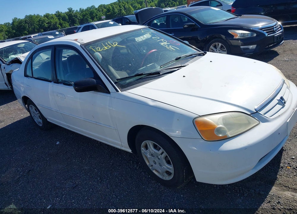 2002 HONDA CIVIC LX VIN: 2HGES16572H544813