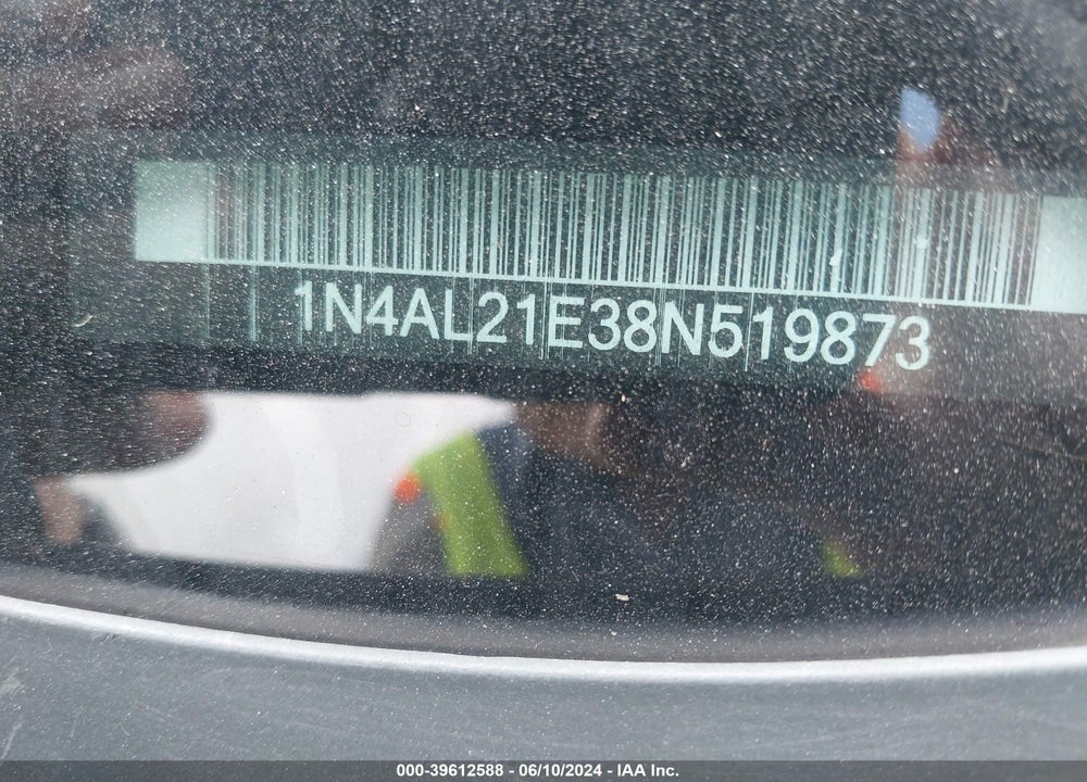 2008 NISSAN ALTIMA 2.5 S VIN: 1N4AL21E38N519873