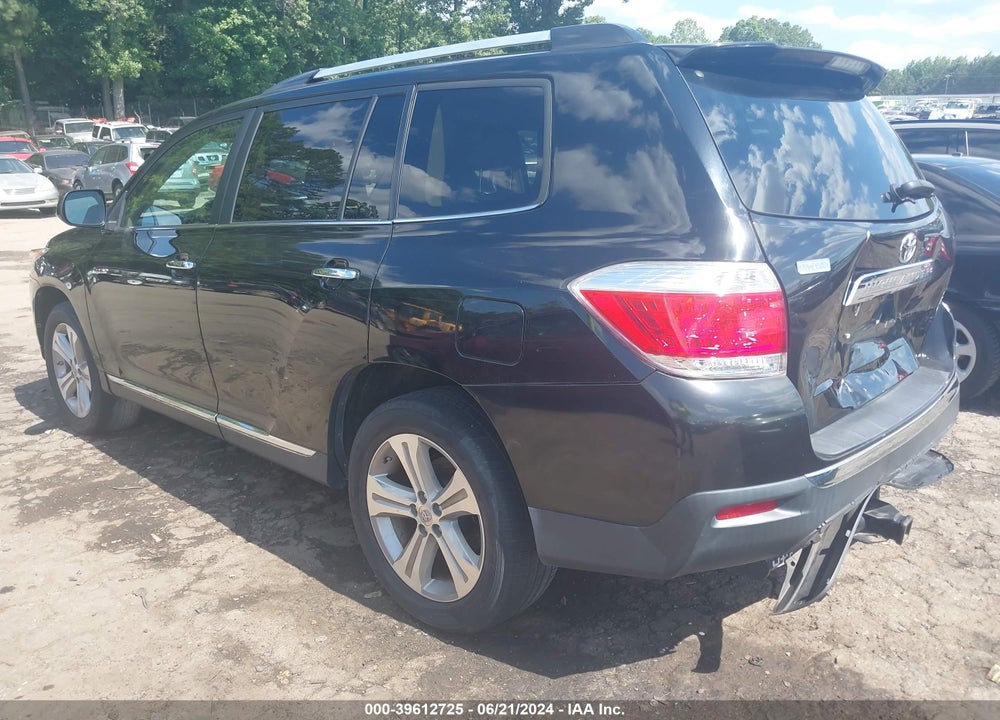 2012 TOYOTA HIGHLANDER LIMITED V6 VIN: 5TDYK3EH9CS088173