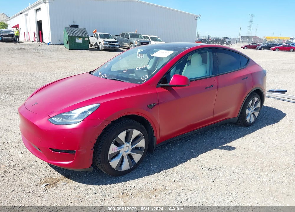 2021 TESLA MODEL Y LONG RANGE DUAL MOTOR ALL-WHEEL DRIVE VIN: 5YJYGDEE6MF212774