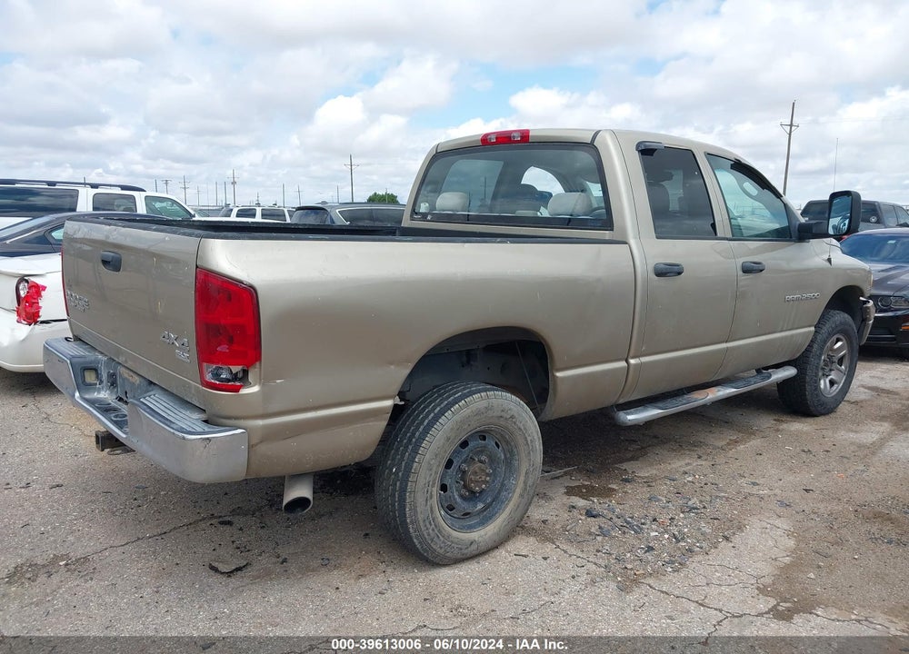 2004 DODGE RAM 2500 SLT/LARAMIE VIN: 3D7KU28D54G113188