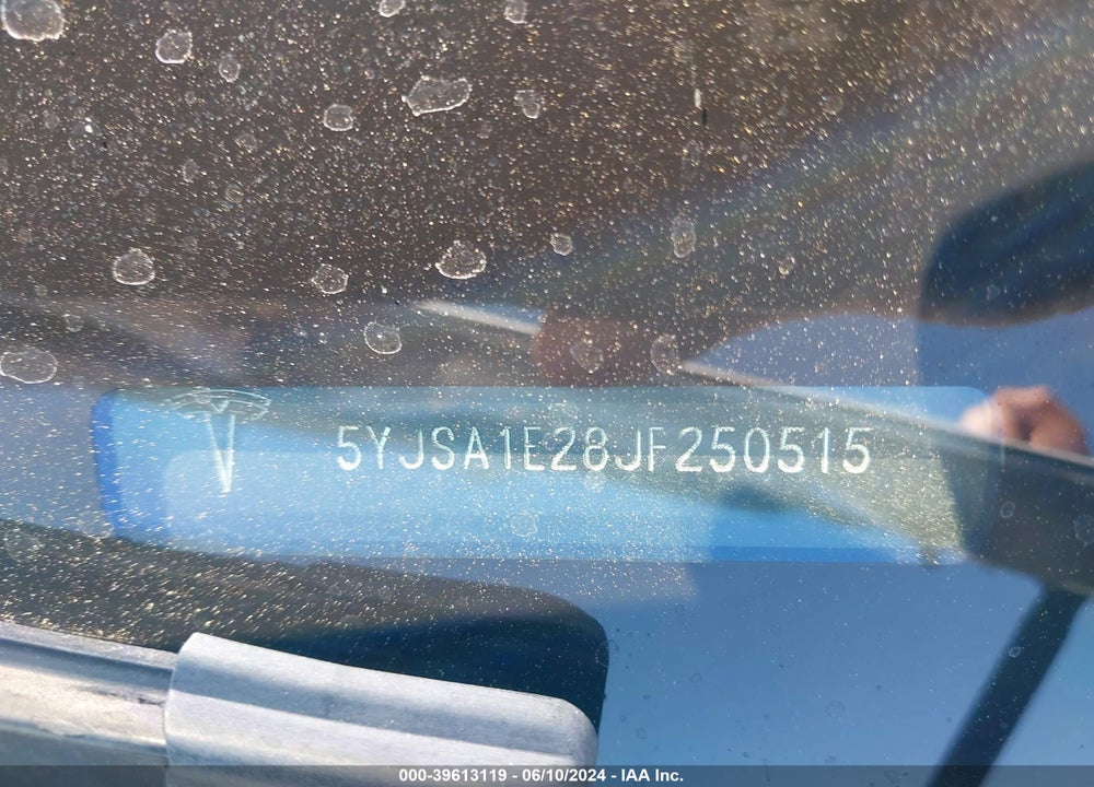 2018 TESLA MODEL S 100D/75D/P100D VIN: 5YJSA1E28JF250515