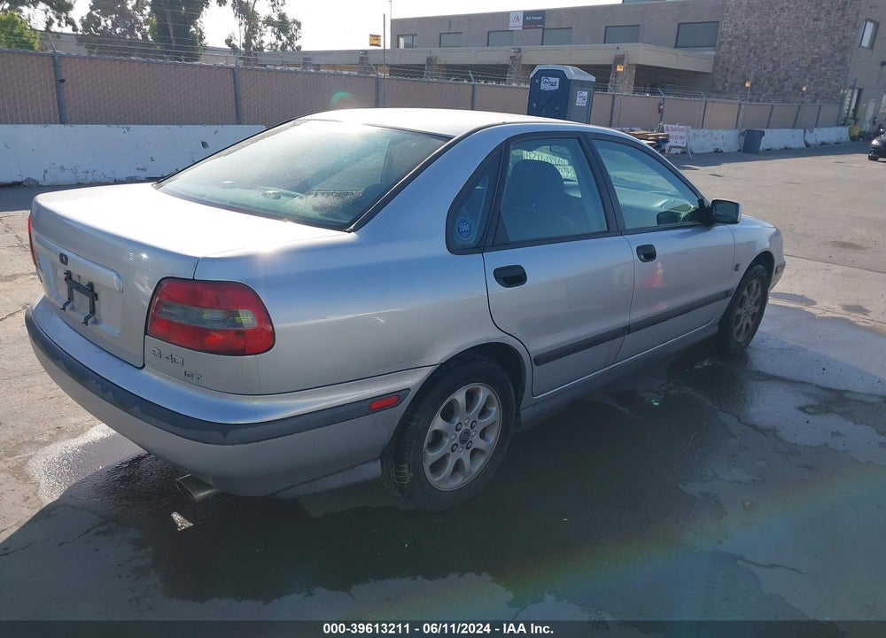 2000 VOLVO S40 A/AS VIN: YV1VS2558YF583307