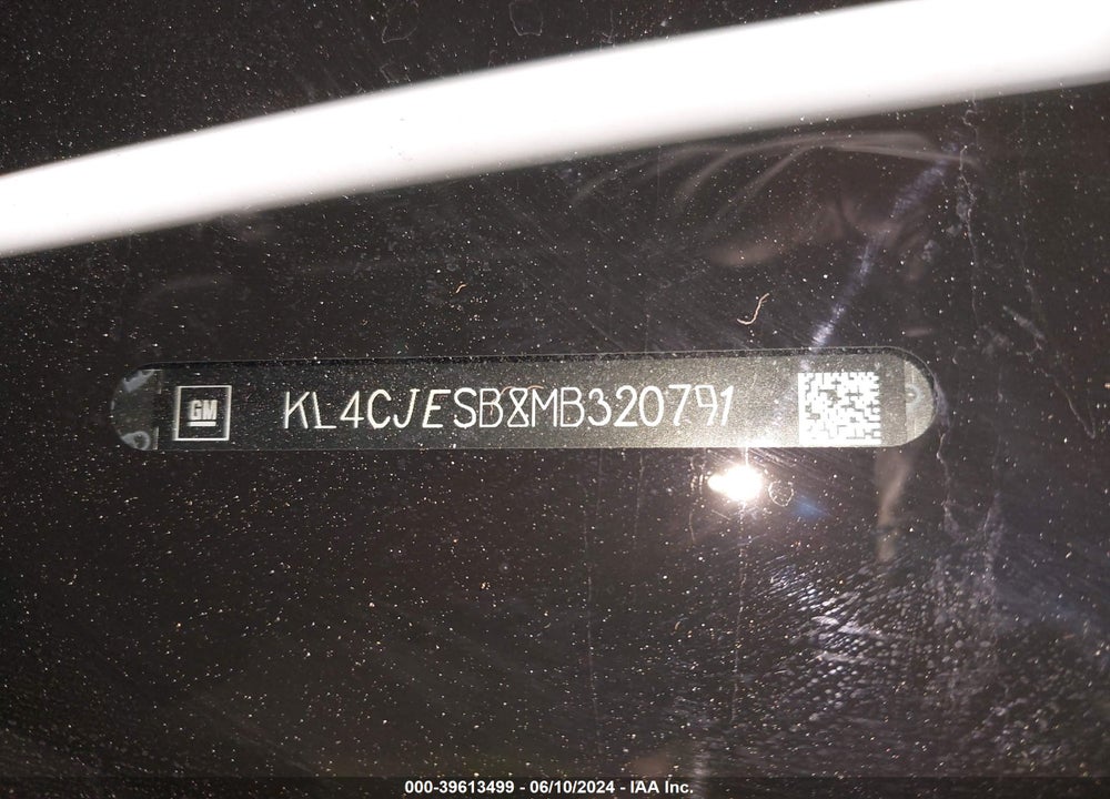 2021 BUICK ENCORE AWD PREFERRED VIN: KL4CJESB8MB320791