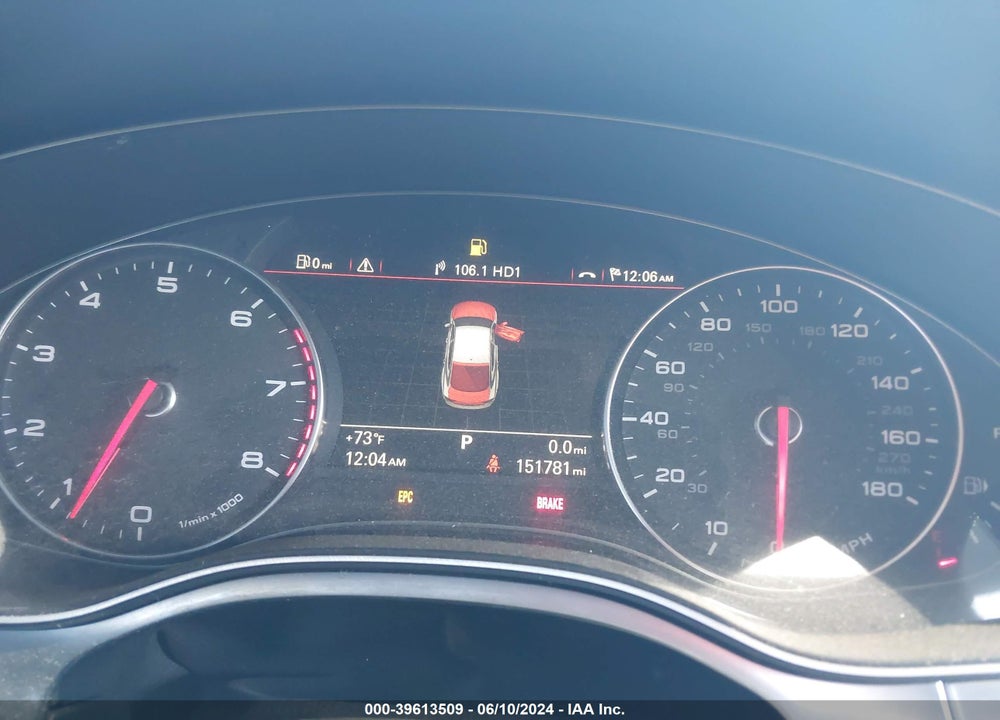 2012 AUDI A7 PREMIUM VIN: WAU2GAFC6CN141851