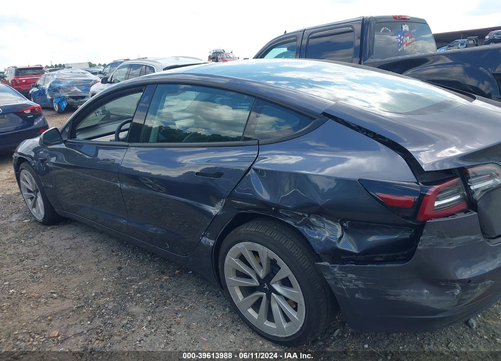 2022 TESLA MODEL 3 LONG RANGE DUAL MOTOR ALL-WHEEL DRIVE VIN: 5YJ3E1EBXNF173709