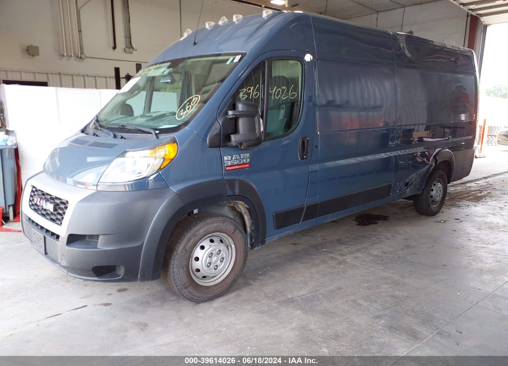 2020 RAM PROMASTER 3500 CARGO VAN HIGH ROOF 159 WB EXT VIN: 3C6URVJG9LE116963