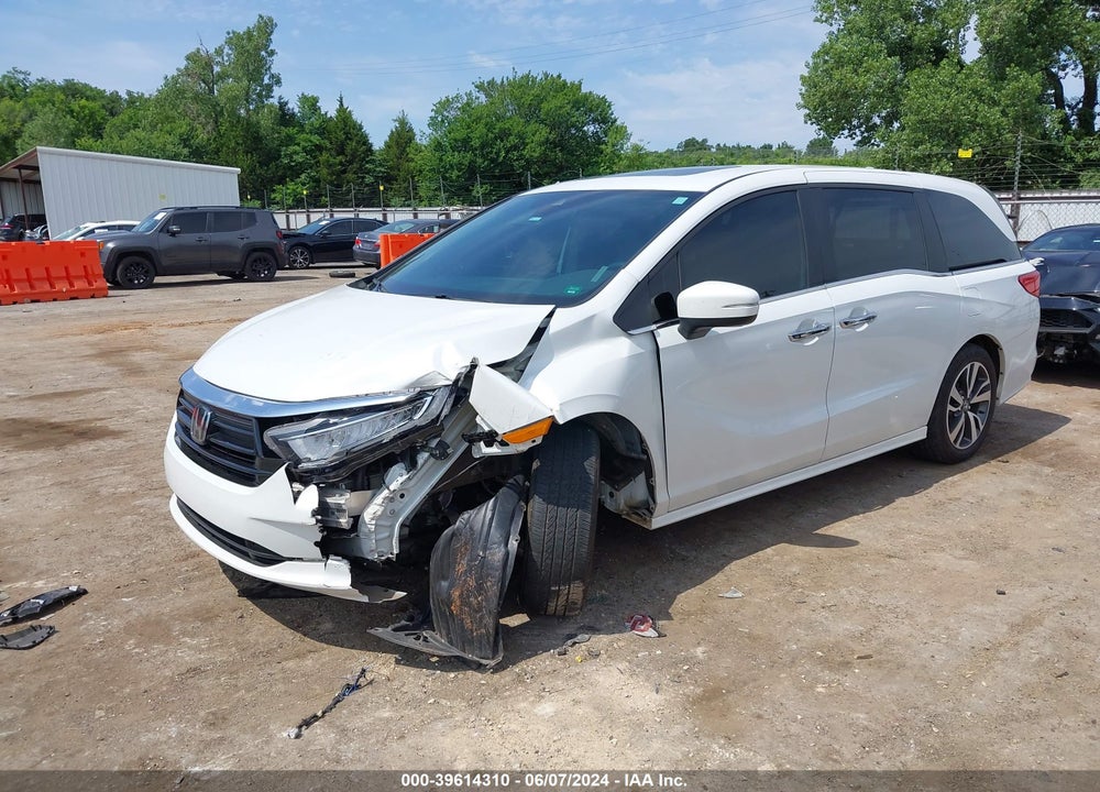 2022 HONDA ODYSSEY TOURING VIN: 5FNRL6H86NB041334
