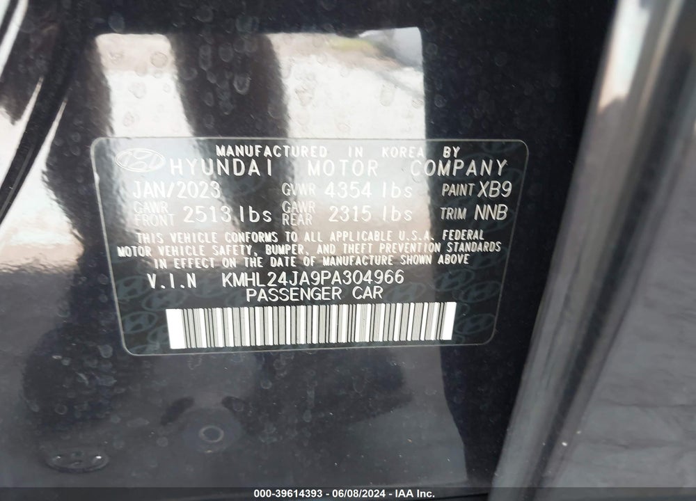 2023 HYUNDAI SONATA SE VIN: KMHL24JA9PA304966