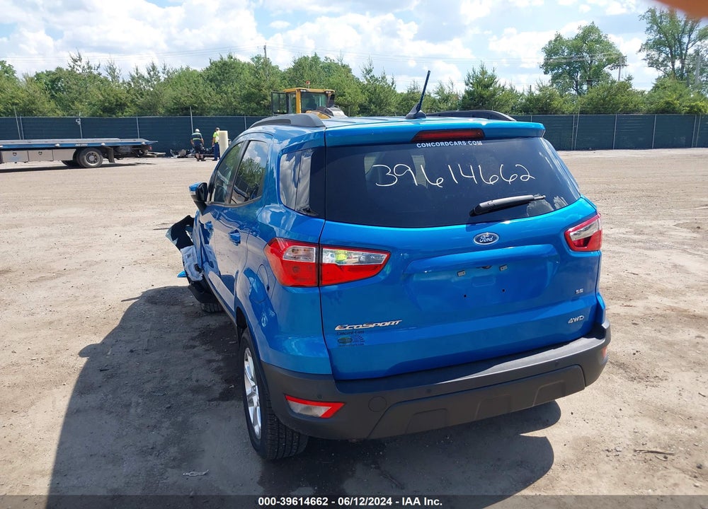 2018 FORD ECOSPORT SE VIN: MAJ6P1ULXJC226925
