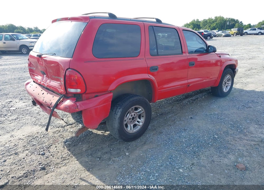 2003 DODGE DURANGO SLT VIN: 1D4HR48ZX3F602072