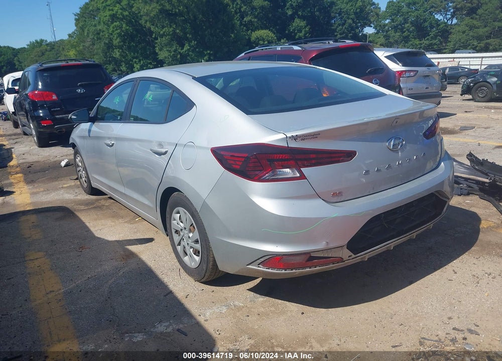 2019 HYUNDAI ELANTRA SE VIN: 5NPD74LFXKH494927