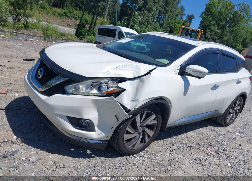 2015 NISSAN MURANO PLATINUM VIN: 5N1AZ2MG9FN217521