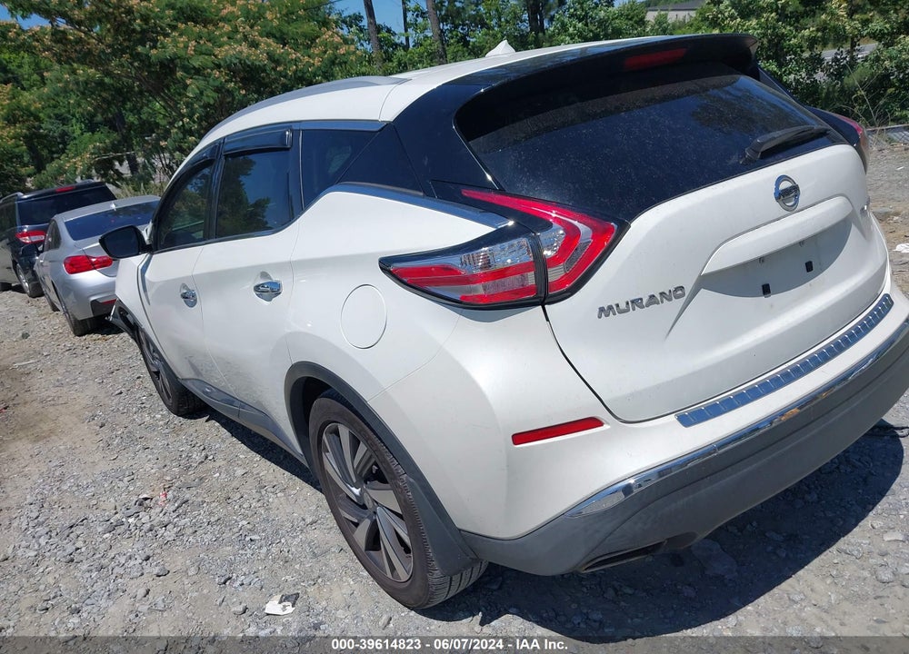 2015 NISSAN MURANO PLATINUM VIN: 5N1AZ2MG9FN217521