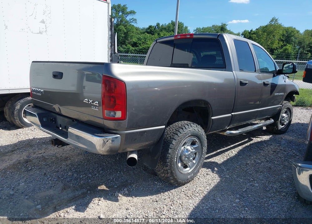 2004 DODGE RAM 2500 VIN: 3D7KU28C74G141422