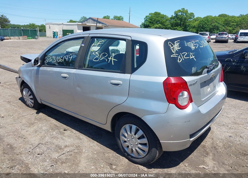 2009 CHEVROLET AVEO LT VIN: KL1TD66E69B344027
