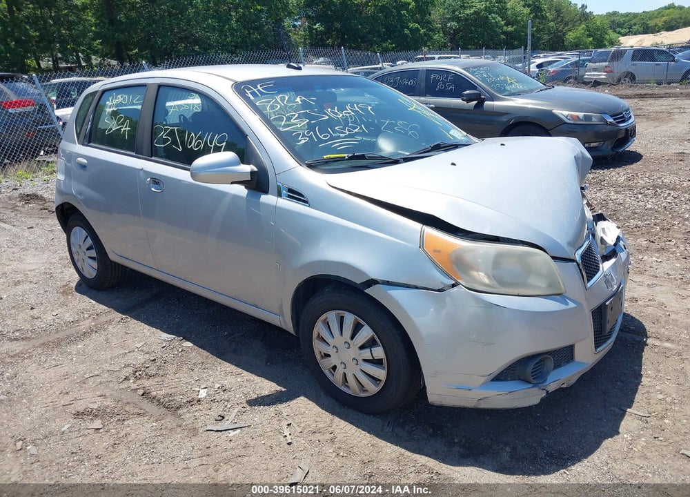 2009 CHEVROLET AVEO LT VIN: KL1TD66E69B344027