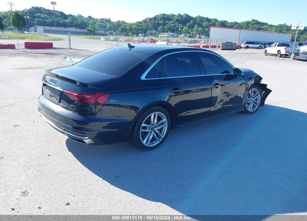 2023 AUDI A4 PREMIUM PLUS 45 TFSI S LINE QUATTRO S TRONIC VIN: WAUEAAF47PN003376
