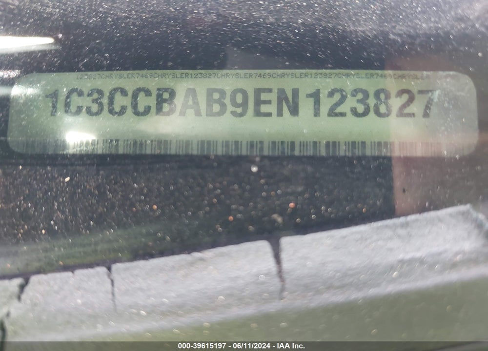 2014 CHRYSLER 200 LX VIN: 1C3CCBAB9EN123827