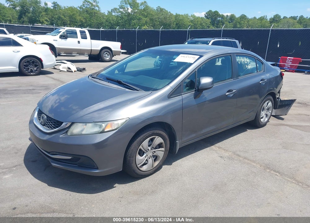2013 HONDA CIVIC LX VIN: 19XFB2F59DE028721