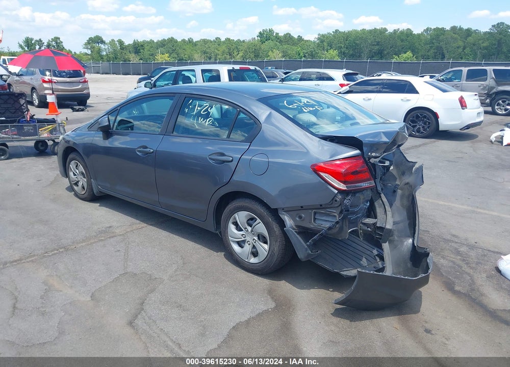 2013 HONDA CIVIC LX VIN: 19XFB2F59DE028721