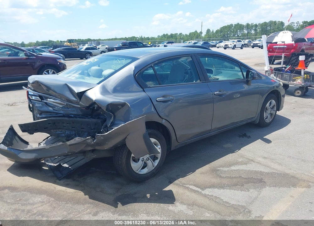 2013 HONDA CIVIC LX VIN: 19XFB2F59DE028721