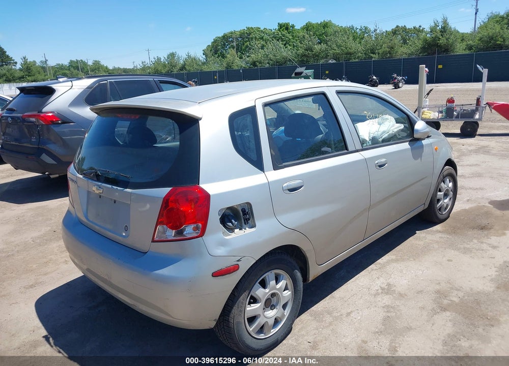 2004 CHEVROLET AVEO LS VIN: KL1TJ62634B172085