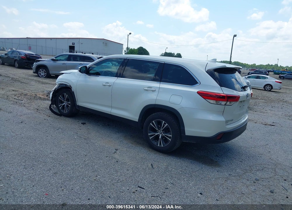 2019 TOYOTA HIGHLANDER LE PLUS VIN: 5TDZZRFH9KS365503